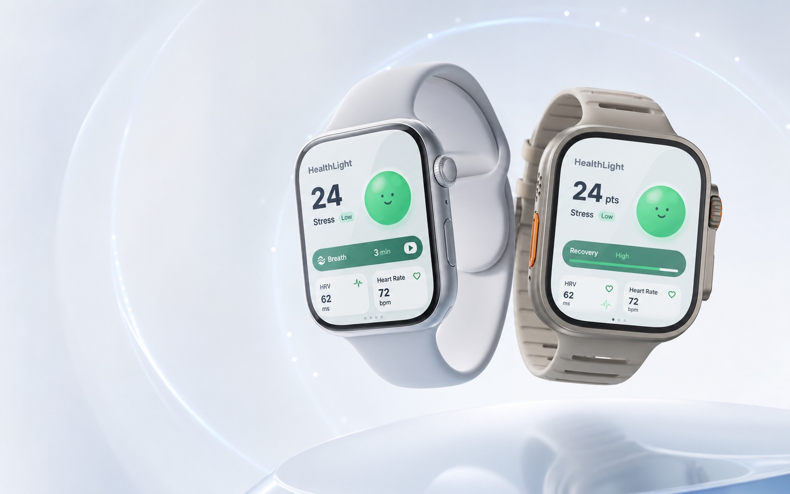 HealthLight Apple Watch and Apple Watch Ultra style product render