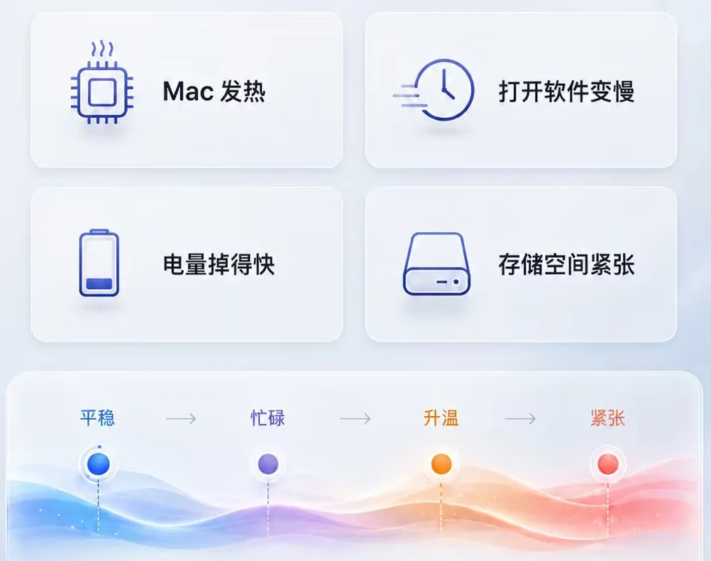 StatusLight 展示平稳、忙碌、升温到紧张的状态变化路径